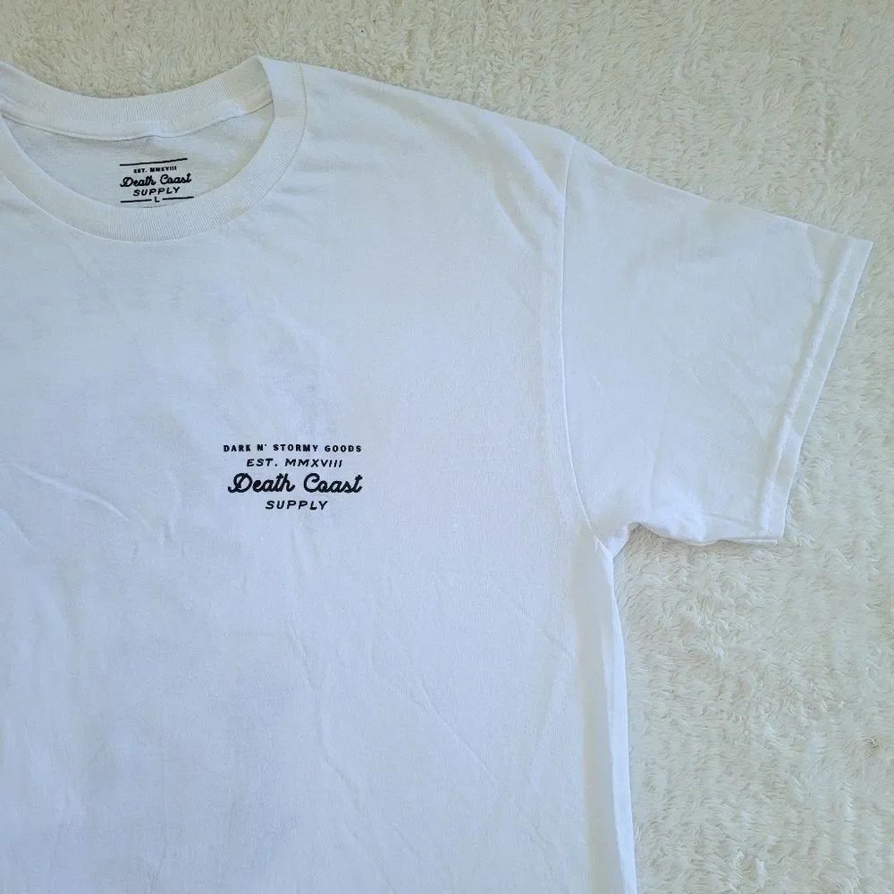 Death☠️ Coast Supply "Down⬇️ With This Ship🚢" Graphic Tee👕 - NWOT - Picture 7 of 12